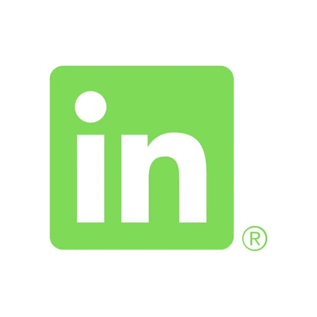 Grünes LinkedIn-Logo jpg