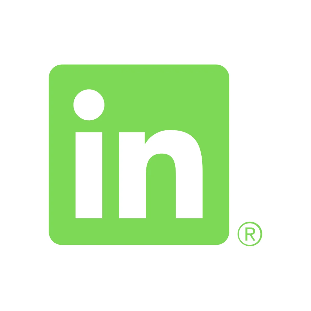 Grünes LinkedIn-Logo svg