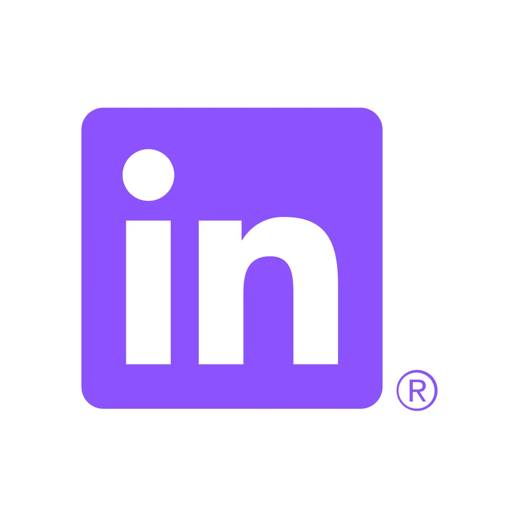 Lila LinkedIn Logo svg