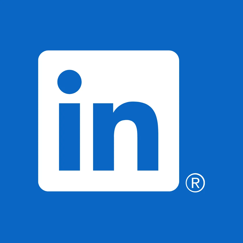 weißes LinkedIn-Logo