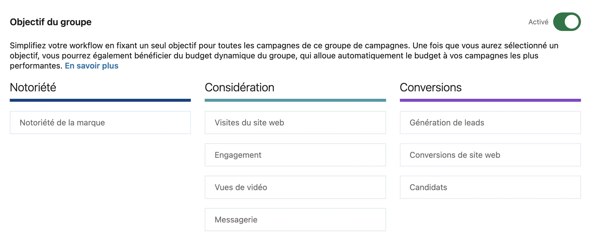 Ziele campaign ADS
