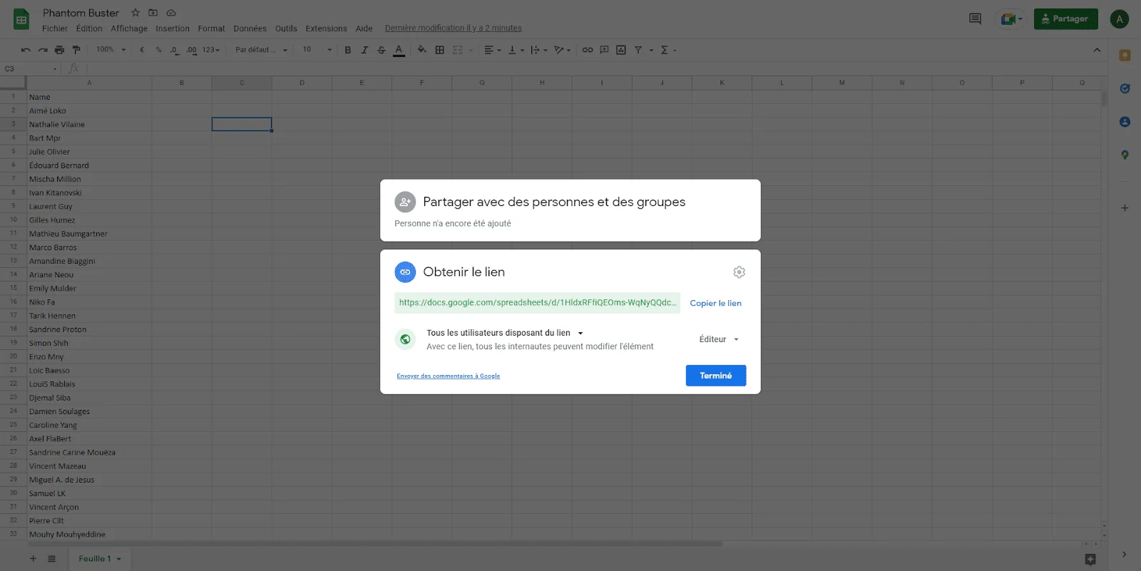 Último paso para importar contactos de Facebook a Linkedin
