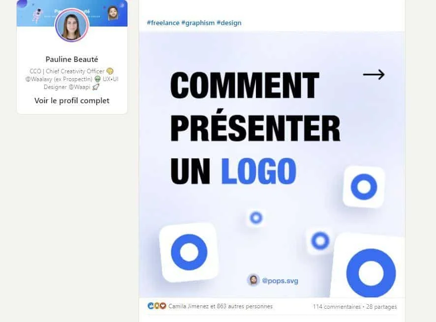 "Guide sur comment présenter un logo par Pauline Beauté."