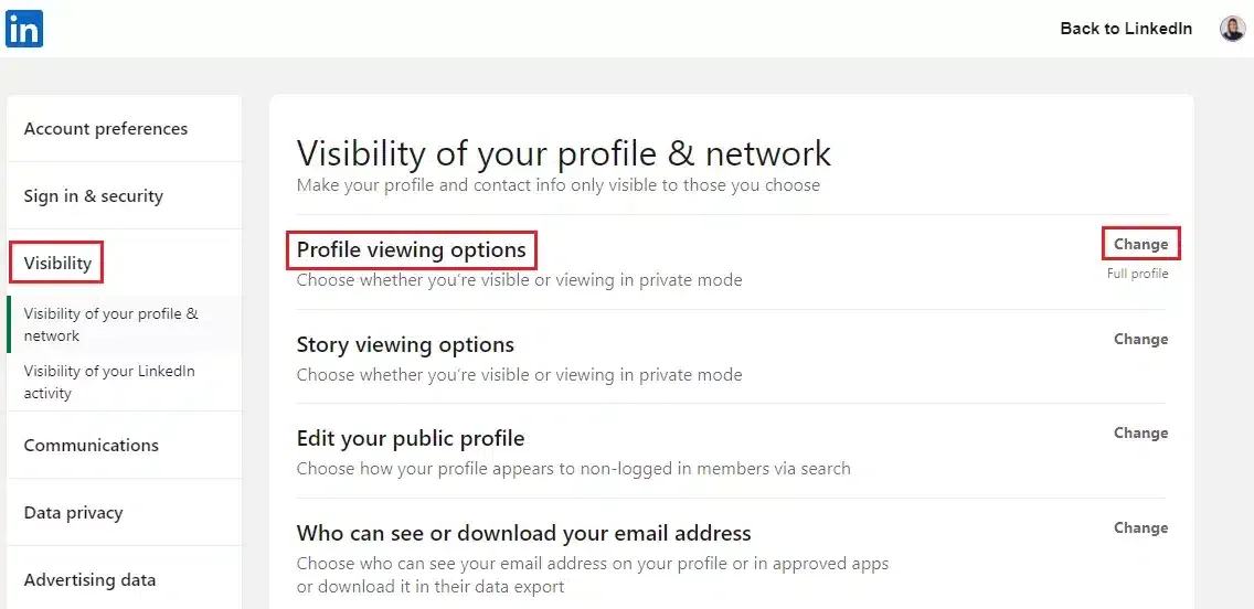 Profiel bekijken LinkedIn