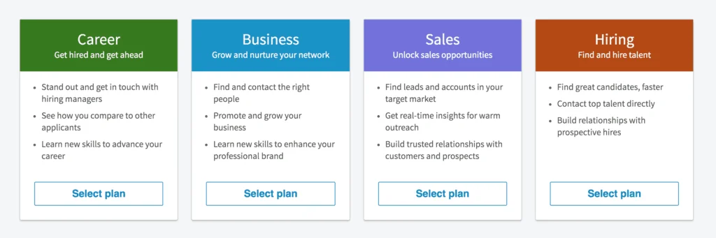Four plans Waalaxy career business sales hiring