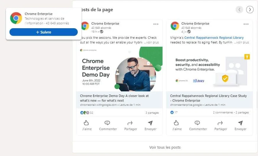 Chrome Enterprise Demo Day post LinkedIn