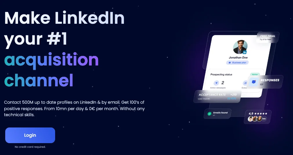 Waalaxy - automation LinkedIn tool