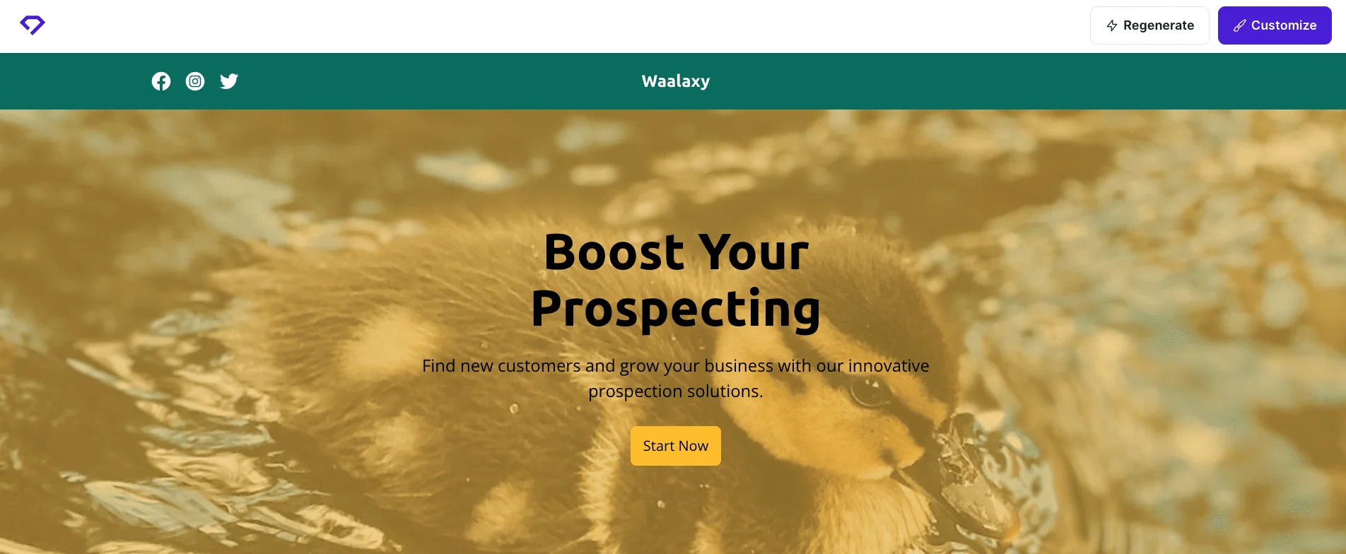 Boost prospecting Waalaxy lion