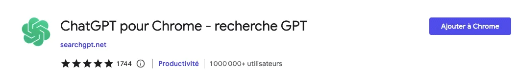 ChatGPT Chrome extension SearchGPT