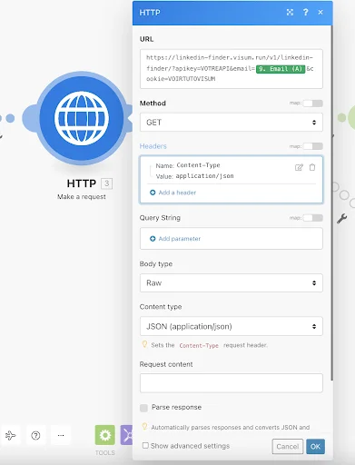 Connect the data with APIs