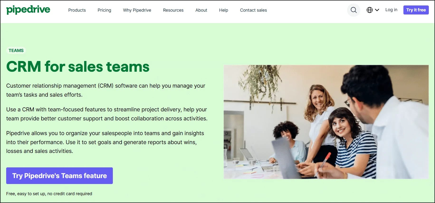 Collaboration équipes ventes Pipedrive CRM