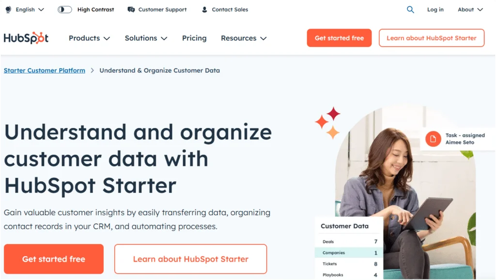 free online database Hubspot