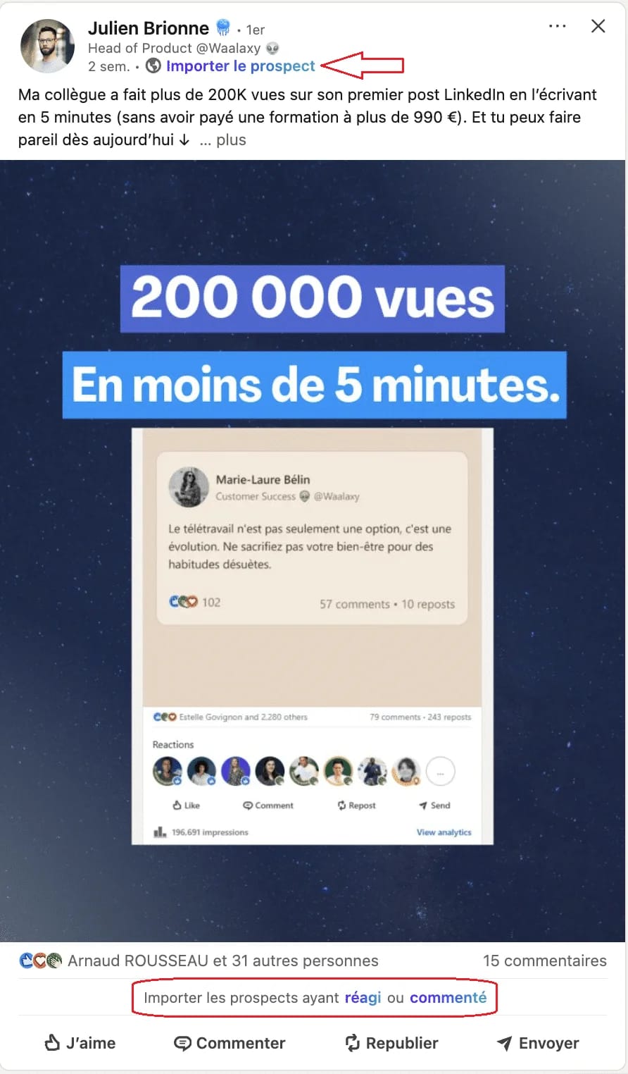 conseguir personas que les gustan tus publicaciones de LinkedIn