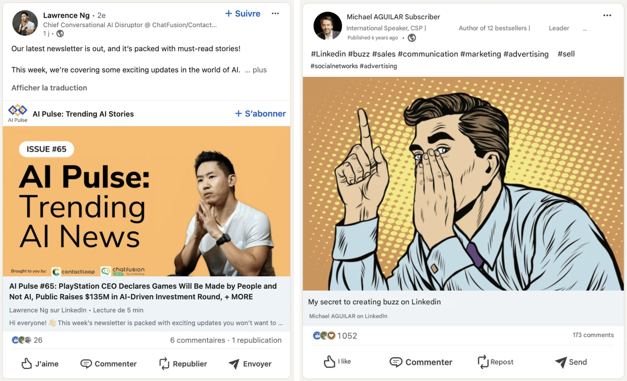 Strategia di contenuti su LinkedIn: esempio di un post di LinkedIn pulse.