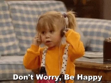 Don't worry be happy enfant souriant